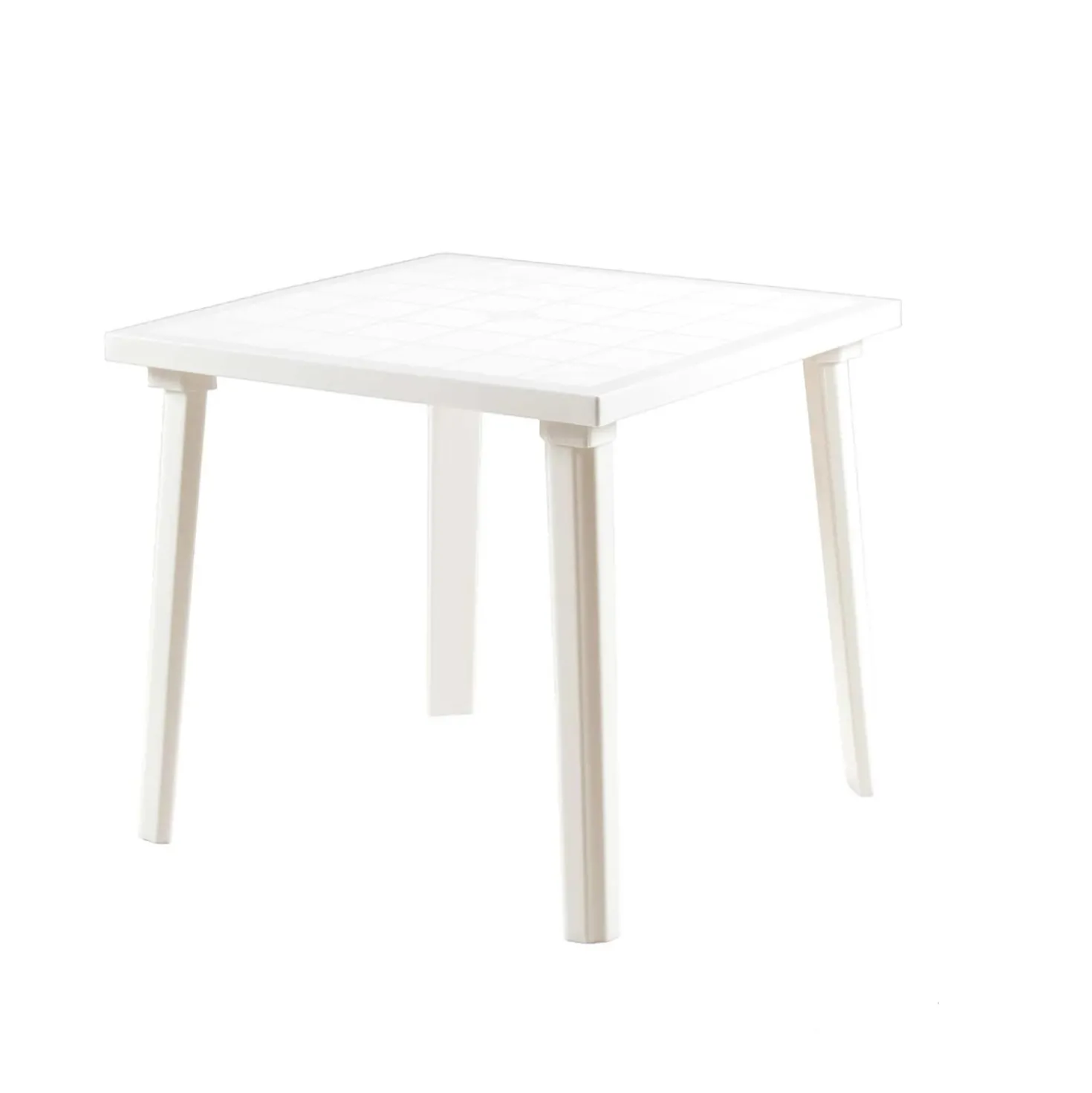 Tavolo da giardino Weekend in polipropilene 80x80 cm bianco