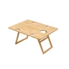 Tavolo da picnic pieghevole in legno 48x38x25 cm marrone chiaro
