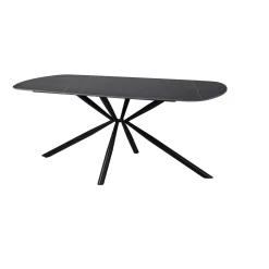 Tavolo da pranzo fisso Style nero 180x90x76 cm