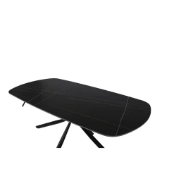 Tavolo da pranzo fisso Style nero 180x90x76 cm