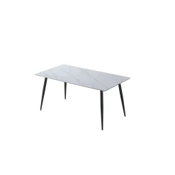 Tavolo da pranzo Mila bianco 140x80x75 cm
