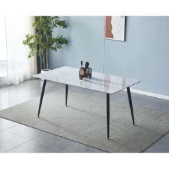 Tavolo da pranzo Mila bianco 140x80x75 cm