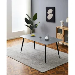 Tavolo da pranzo Mila cemento 160x90x75 cm