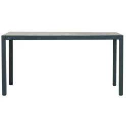 Tavolo e sedie da giardino in polywood nero 4 posti