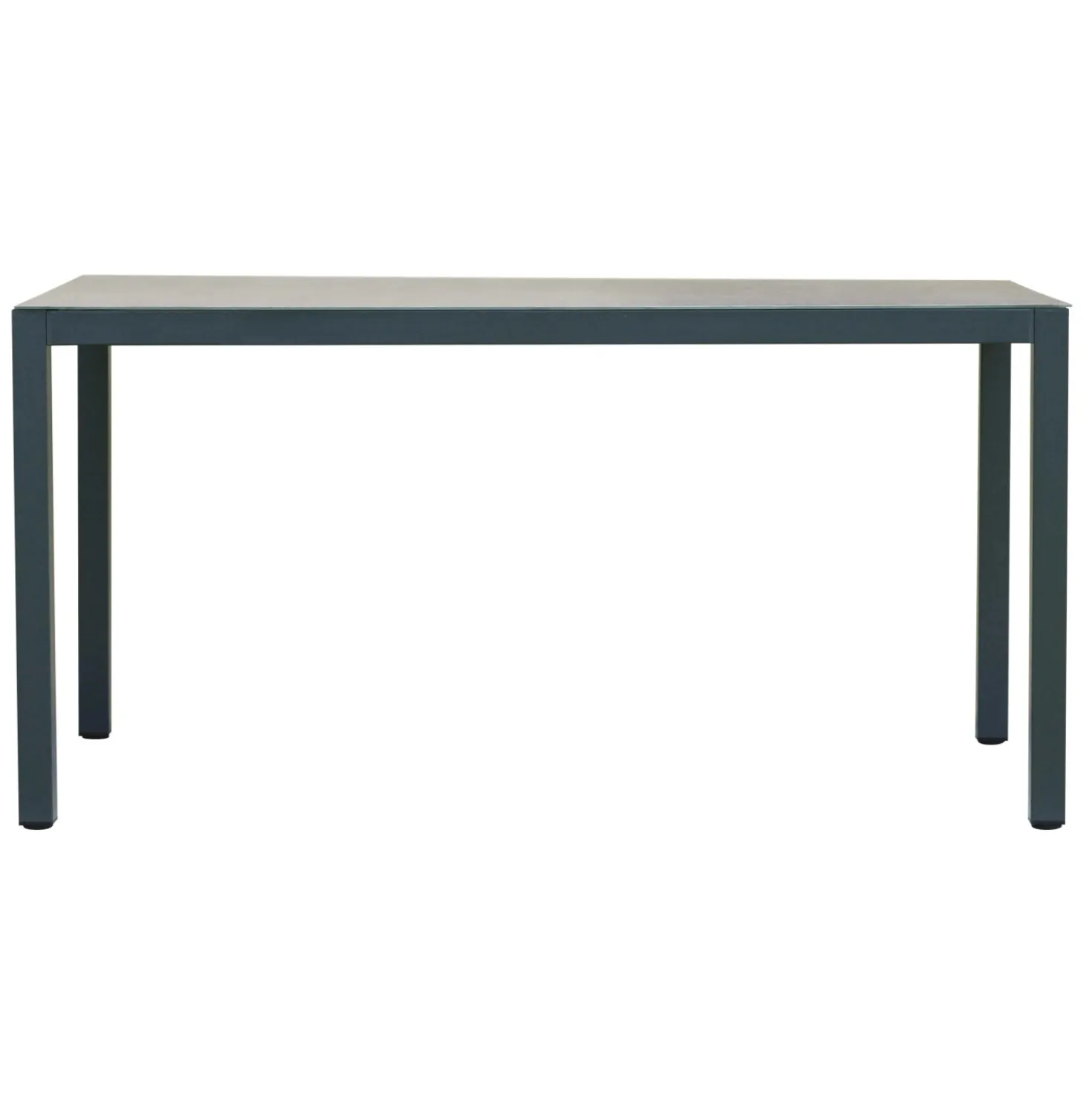 Tavolo e sedie da giardino in polywood nero 4 posti