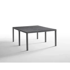Tavolo modulare da giardino King in polipropilene grafite 88x296-148 cm