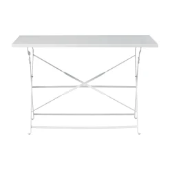Tavolo pieghevole da giardino Bistrò in ferro avorio 110x70 cm