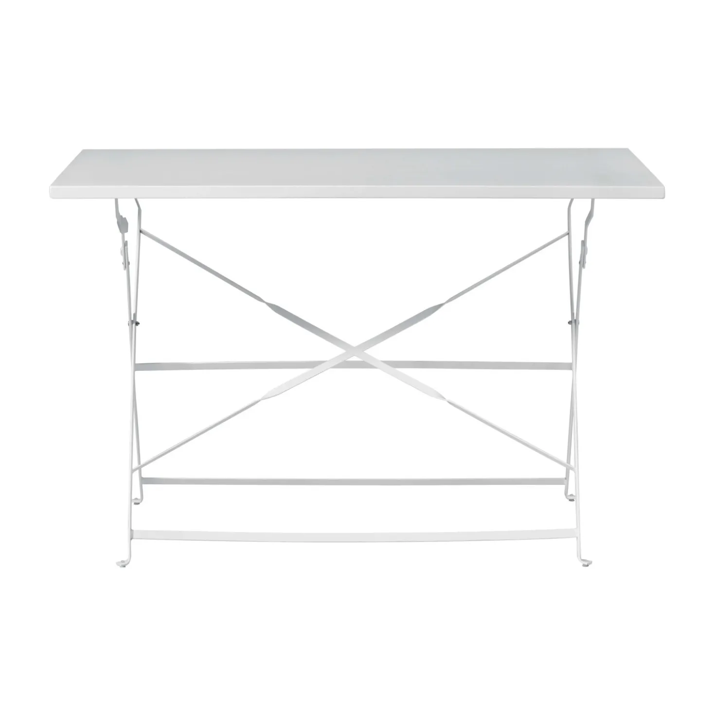 Tavolo pieghevole da giardino Bistrò in ferro avorio 110x70 cm