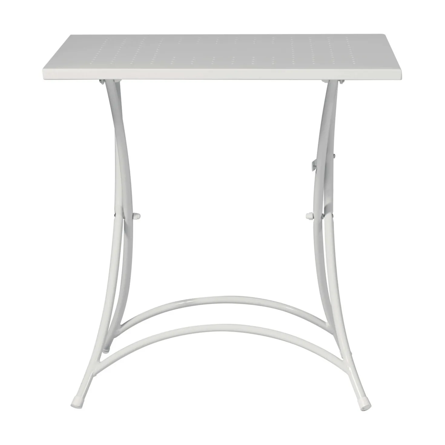 Tavolo pieghevole da giardino in ferro in avorio 70x70 cm