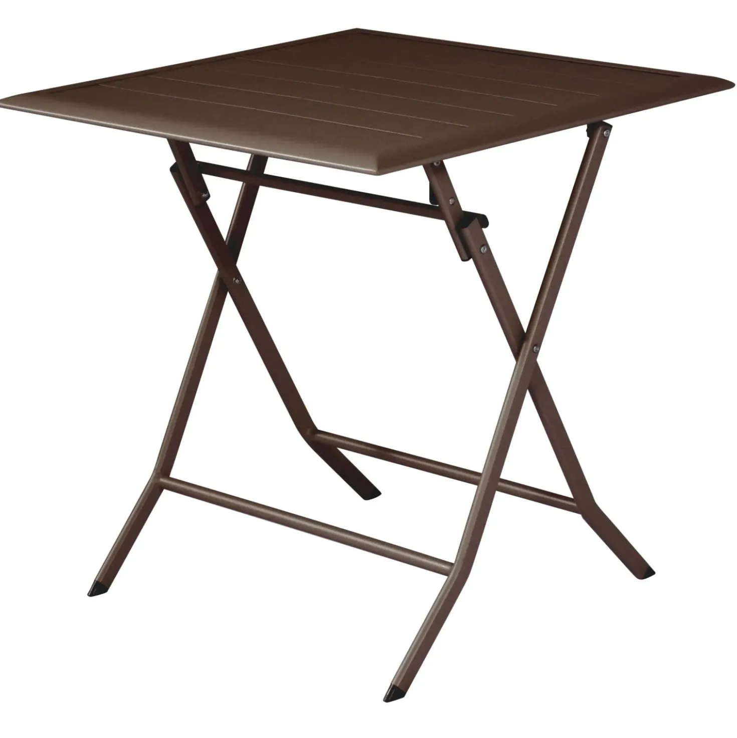 Tavolo pieghevole da giardino in alluminio chocolate 60x60 cm