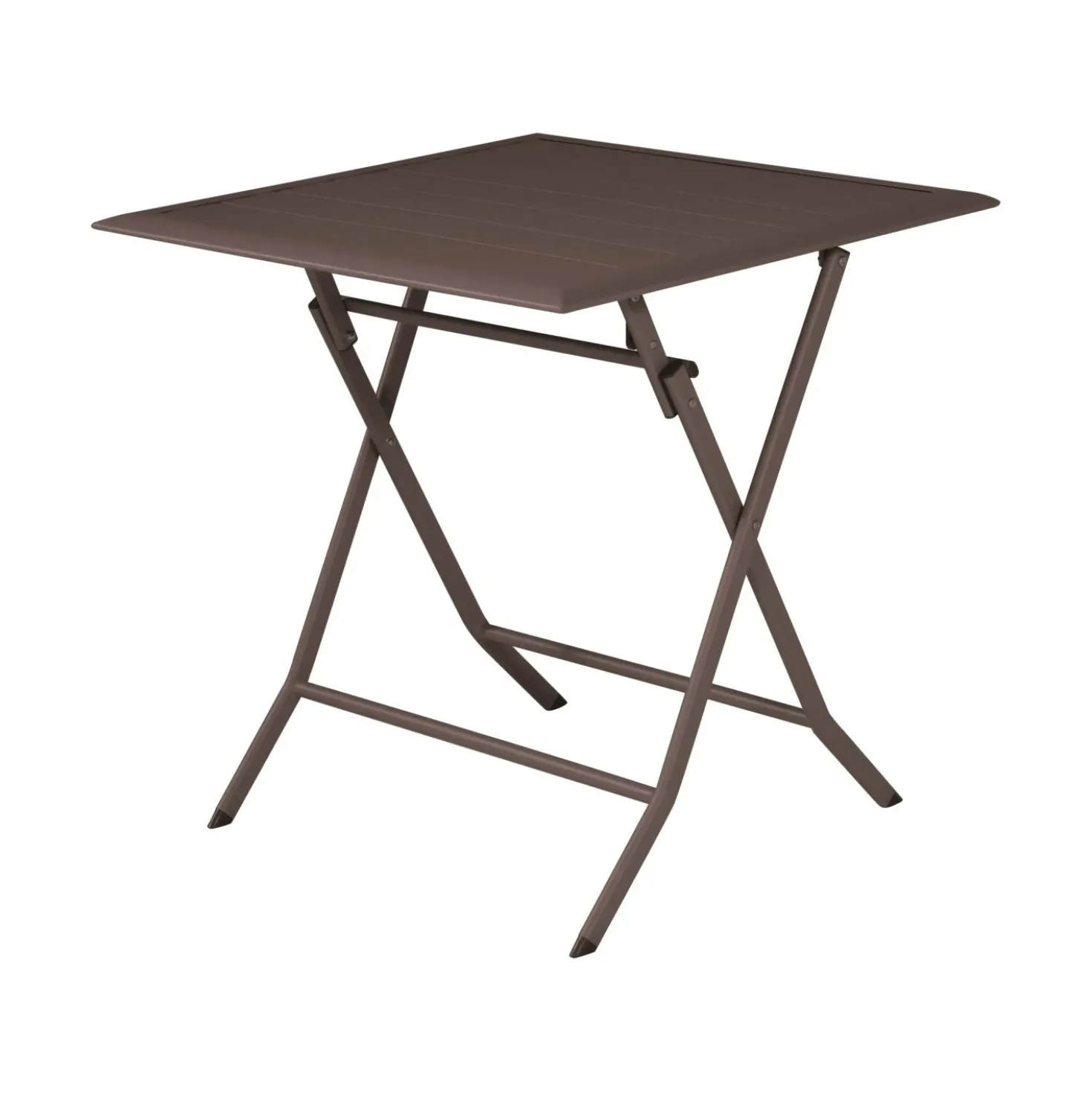 Tavolo pieghevole da giardino in alluminio chocolate 60x60 cm