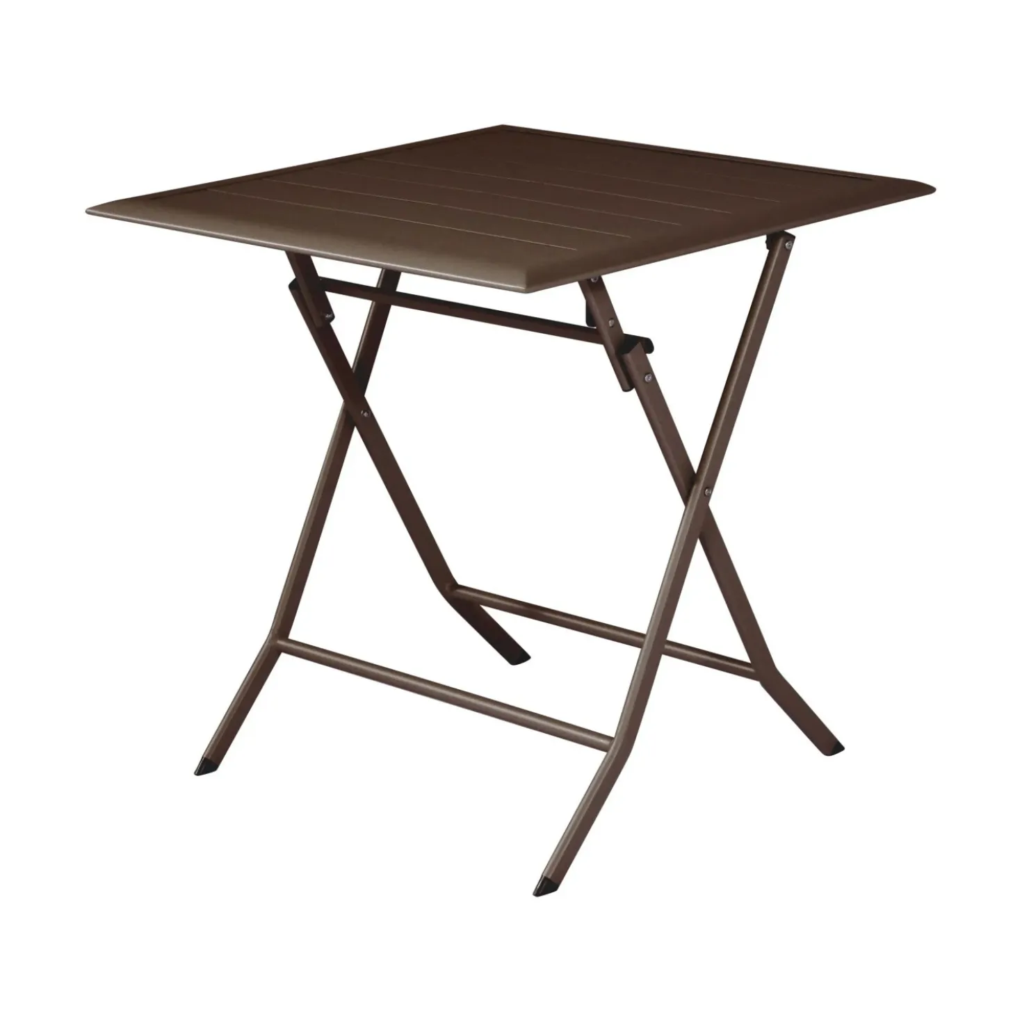 Tavolo pieghevole da giardino in alluminio chocolate 60x60 cm