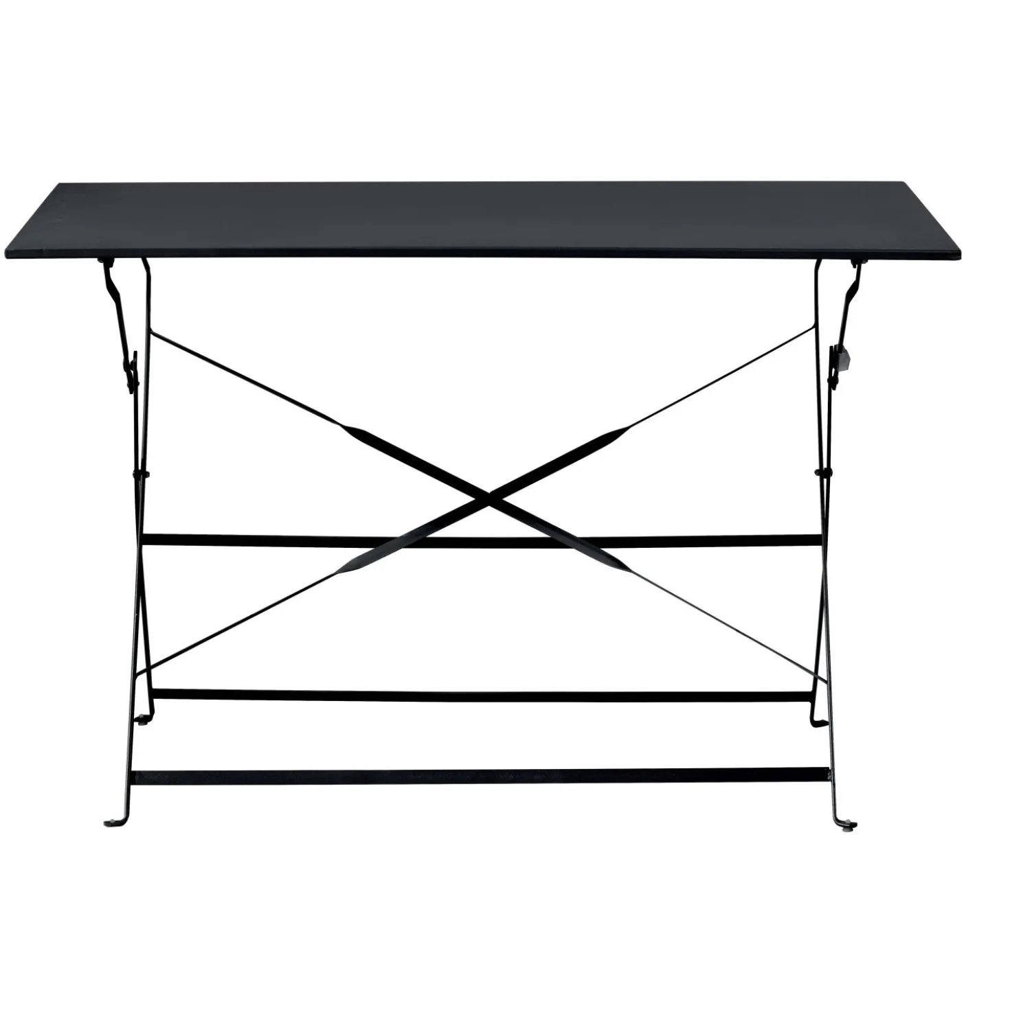 Tavolo pieghevole da giardino Bistrò in ferro antracite 110x70 cm