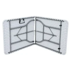 Tavolo pieghevole in plastica bianco 180x75 cm