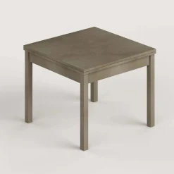 Tavolo raddoppiabile Firenze argilla 90x90x77 cm