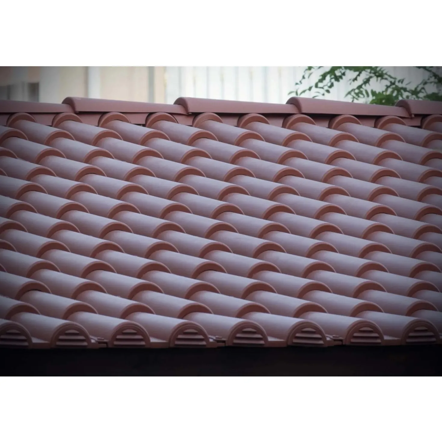 Tegola etrusca in plastica riciclata col terracotta cfz 9 pz