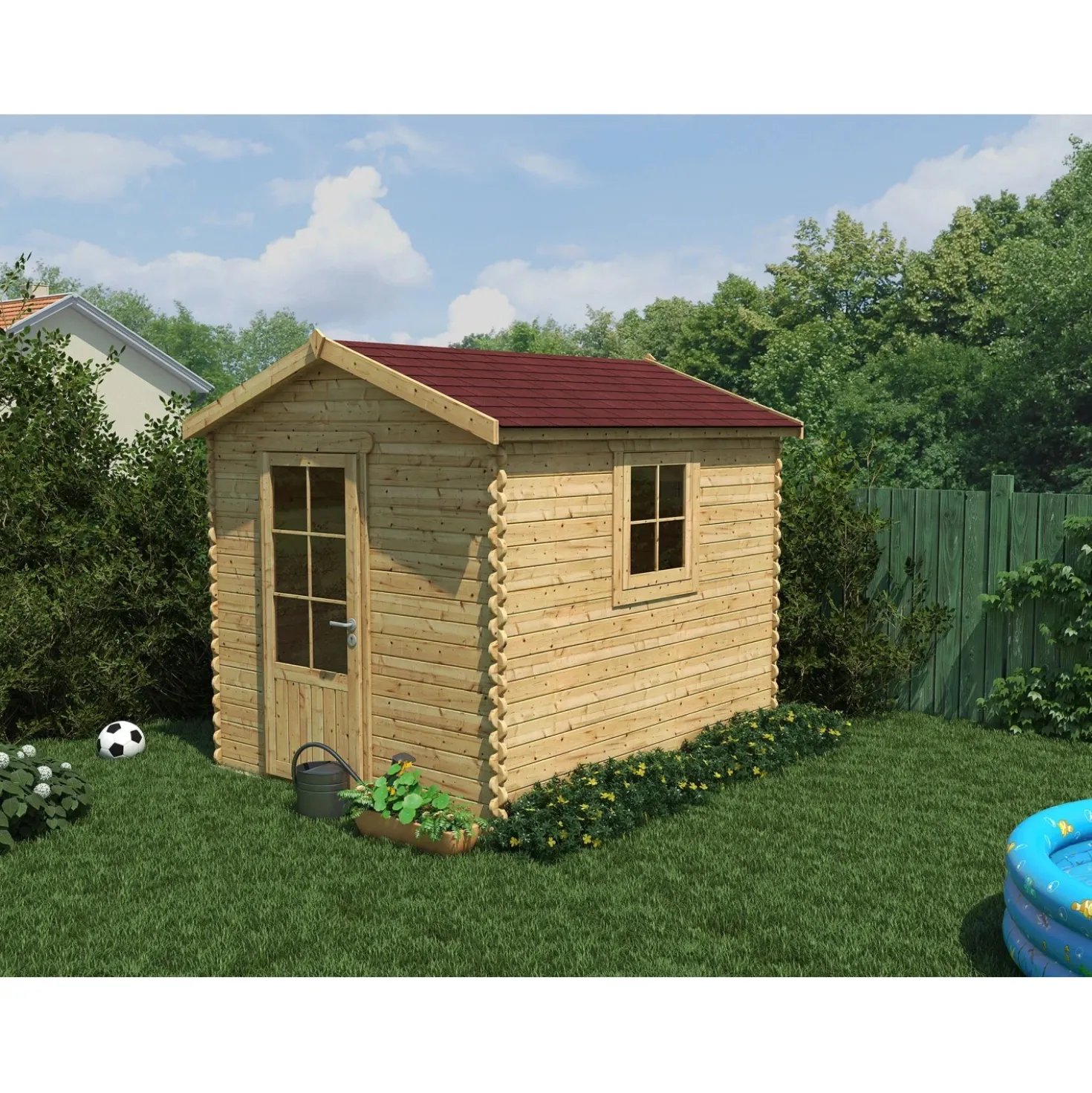 Tegole canadesi rettangolari Onduline rosse 2,32 m²