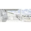 Tela stampata immagine terrazza sulla spiaggia 60x150 cm