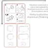 Telaio box doccia angolare 80x170 cm alluminio anodizzato