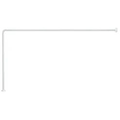 Telaio doccia angolare 6,2 x 86 / 166 x 78/86 cm bianco