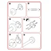 Telaio doccia universale alluminio anodizzato