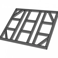 Telaio per pavimento in acciaio galvanizzato per CA005 245x187 cm