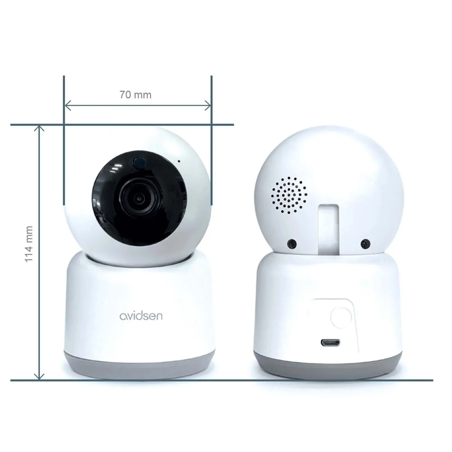 Telecamera Wi-Fi da interno motorizzata Avidsen HomeCam 3 2Mp