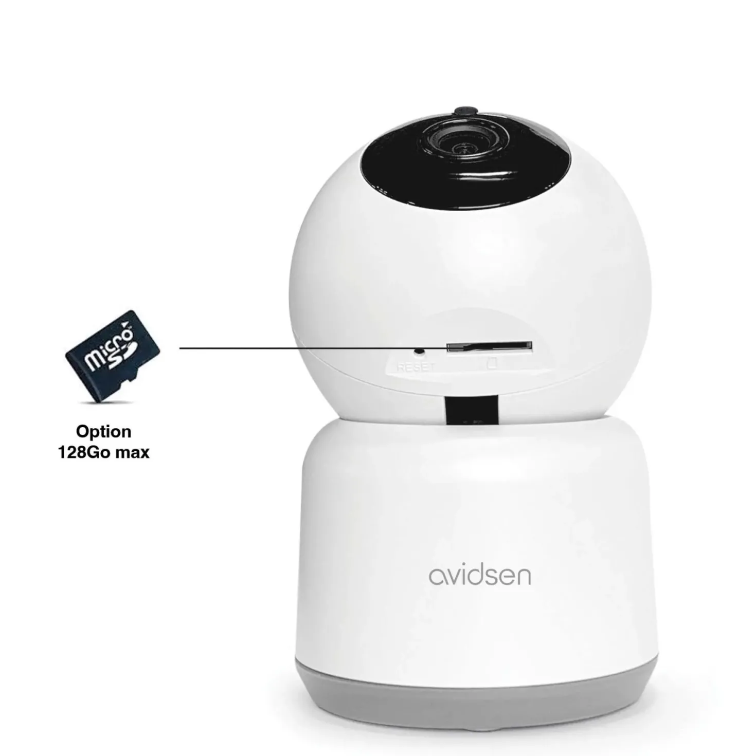 Telecamera Wi-Fi da interno motorizzata Avidsen HomeCam 3 2Mp