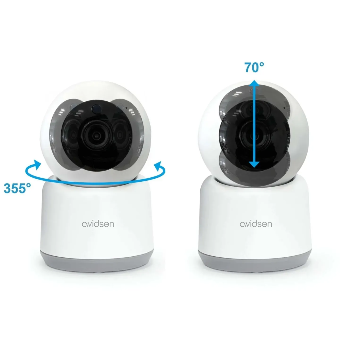 Telecamera Wi-Fi da interno motorizzata Avidsen HomeCam 3 2Mp
