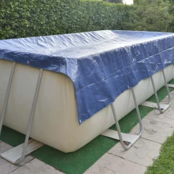 Telo occhiellato multiuso Tenax Cover All in polietilene 3x5 m verde-blu