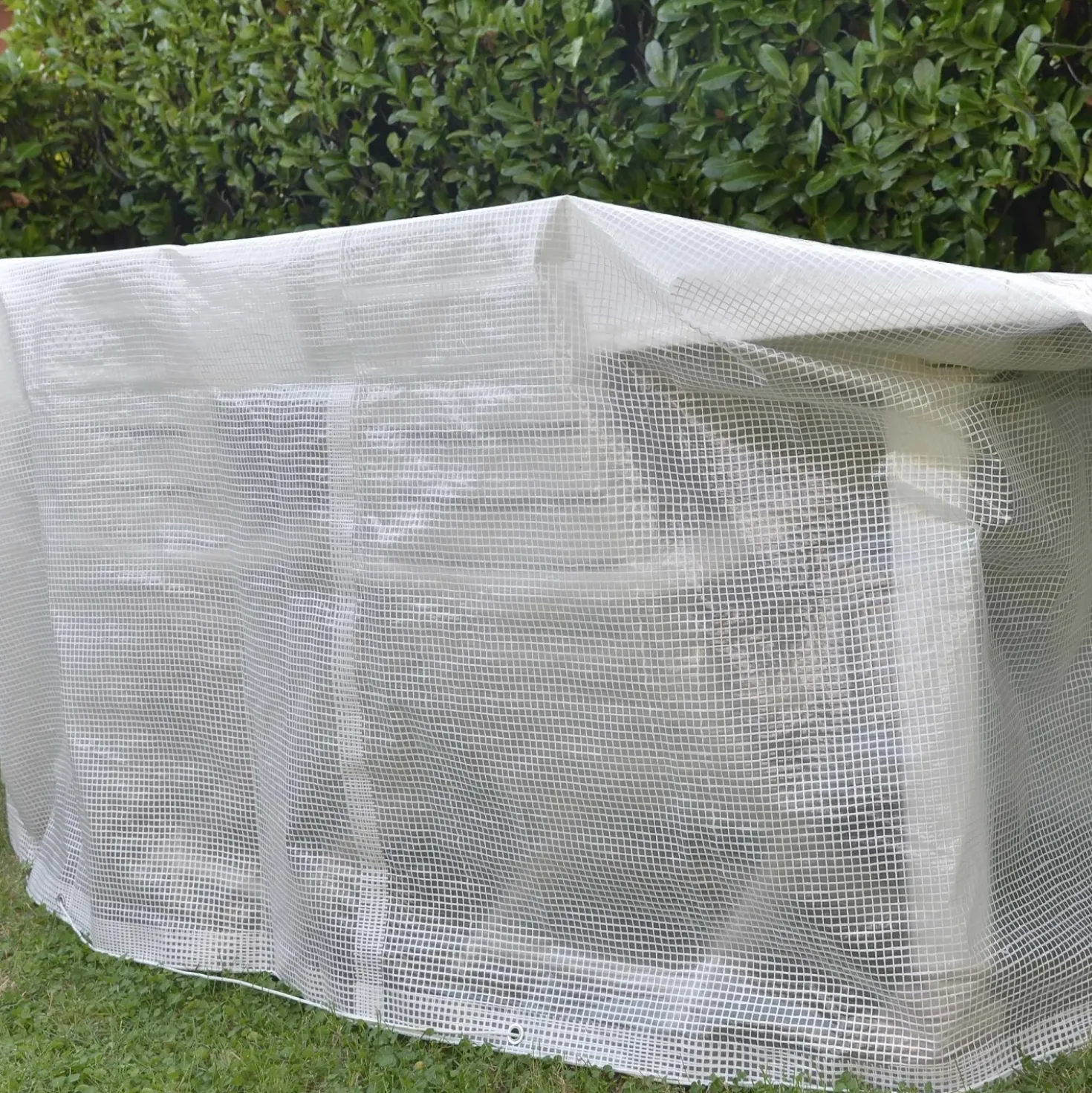 Telo occhiellato retinato Tenax Cover All polietilene 2x3 m bianco-trasparente