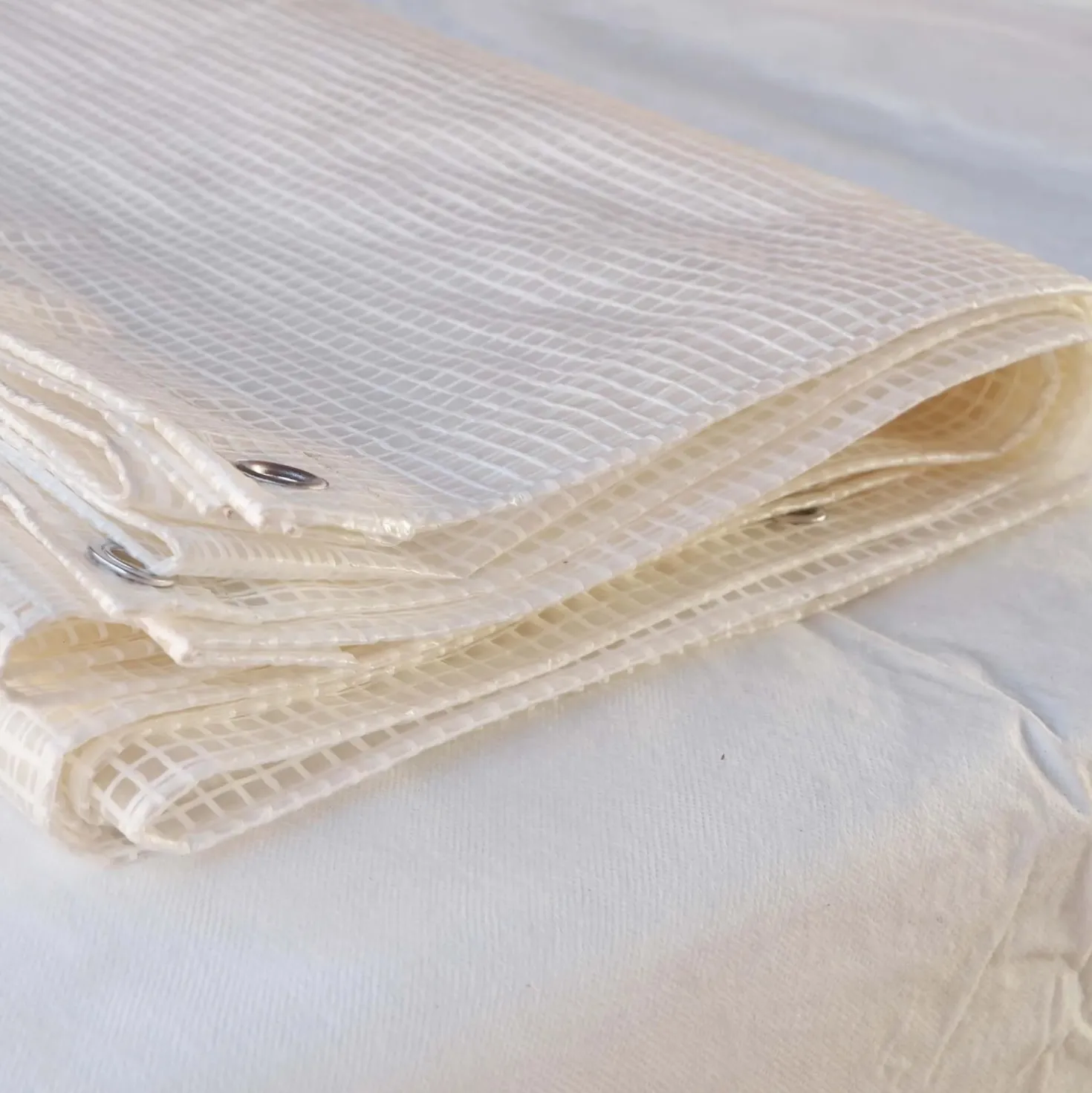 Telo occhiellato retinato Tenax Cover All polietilene 2x3 m bianco-trasparente
