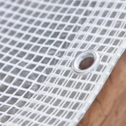 Telo occhiellato retinato Tenax Cover All polietilene 4x6 m bianco-trasparente