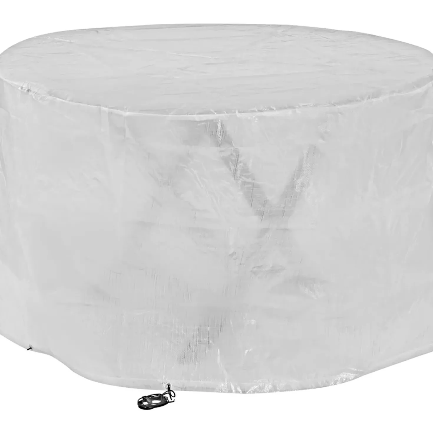 Telo protettivo per tavolo Ø 125 x 75 cm trasparente