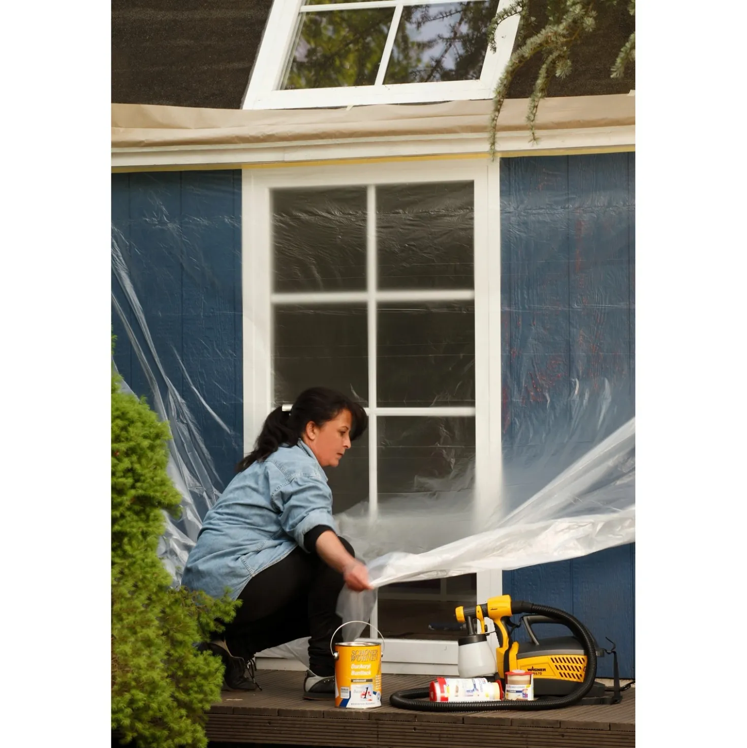 Telo protettivo Tesa Easy Cover Premium con nastro mascheratura 33 m x 1,4 m