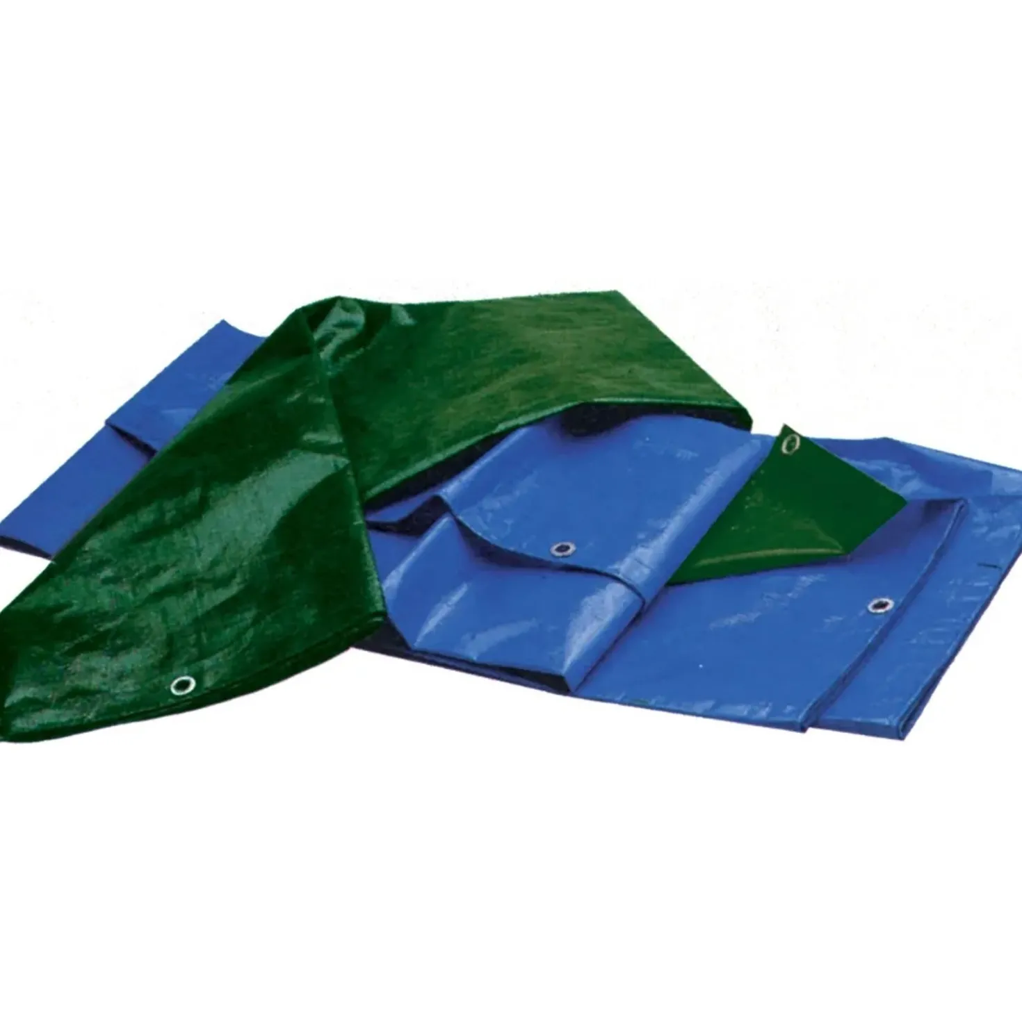 Telone occhiellato antistrappo 2x3 m blu e verde