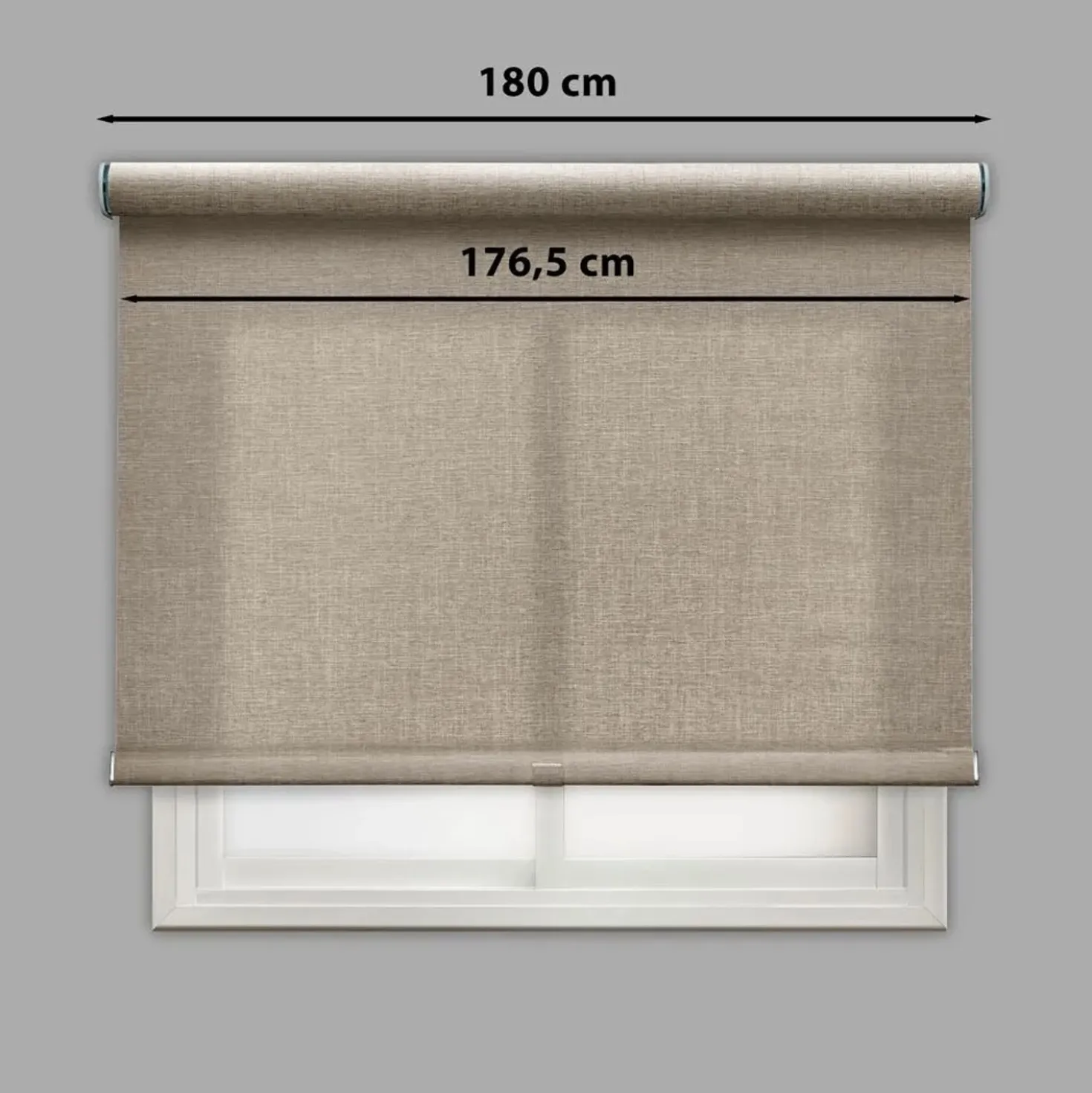 Tenda a rullo Berlin filtrante 180x250 cm marrone