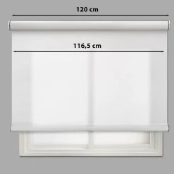 Tenda a rullo Vetas filtrante 120x250 cm bianco