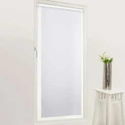 Tenda a vetro Elaura L 90 x H 240 cm bianca