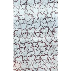 Tenda a vetro Love rosso L 58 x H 150 cm