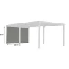 Tenda accessoria per pergola bioclimatica 3630 e 3660 antracite
