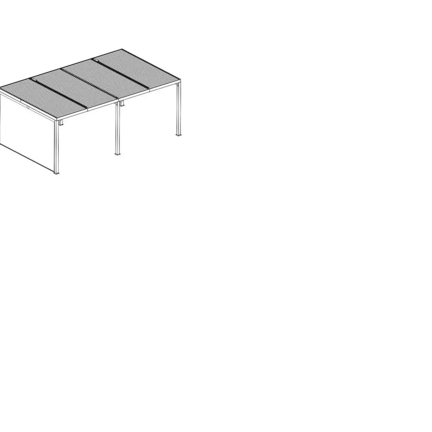 Tenda accessoria per pergola bioclimatica 3630 e 3660 antracite