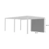 Tenda accessoria per pergola bioclimatica 3660 antracite