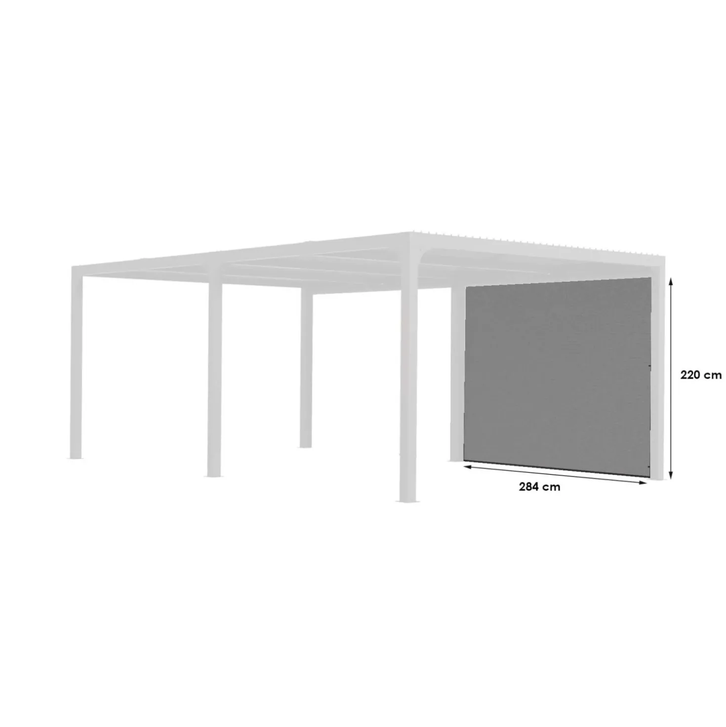 Tenda accessoria per pergola bioclimatica 3660 antracite