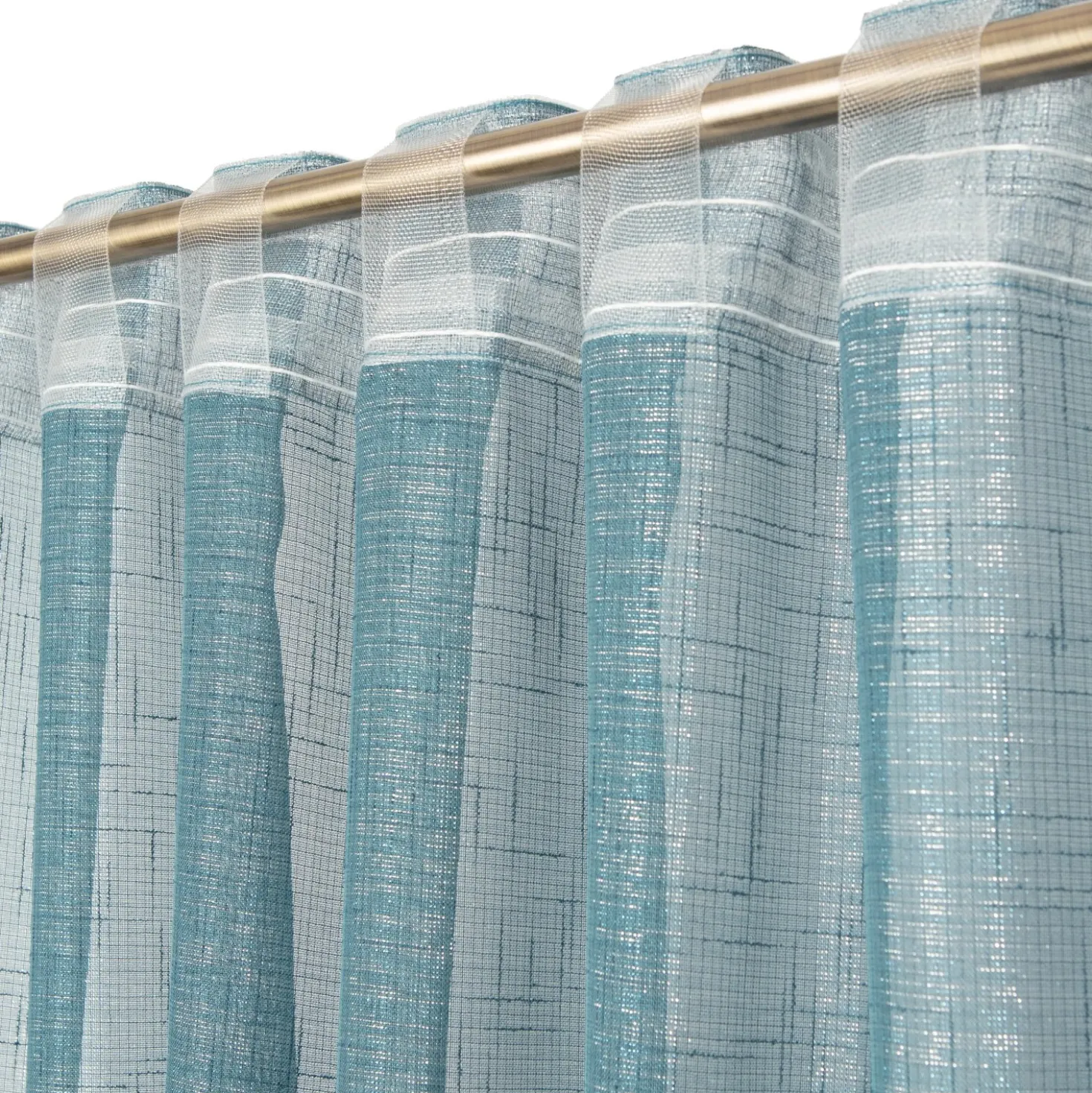 Tenda arredo Elaura L 140 x H 280 cm blu petrolio
