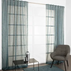 Tenda arredo Elaura L 140 x H 280 cm blu petrolio