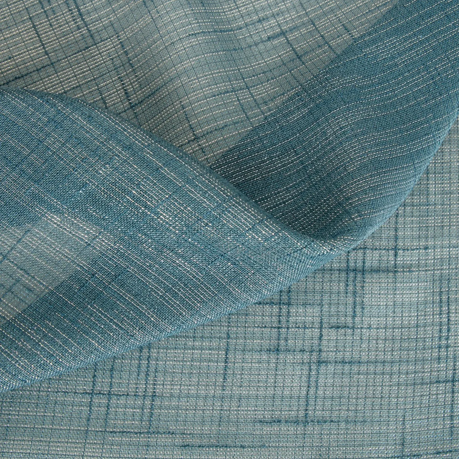 Tenda arredo Elaura L 140 x H 280 cm blu petrolio