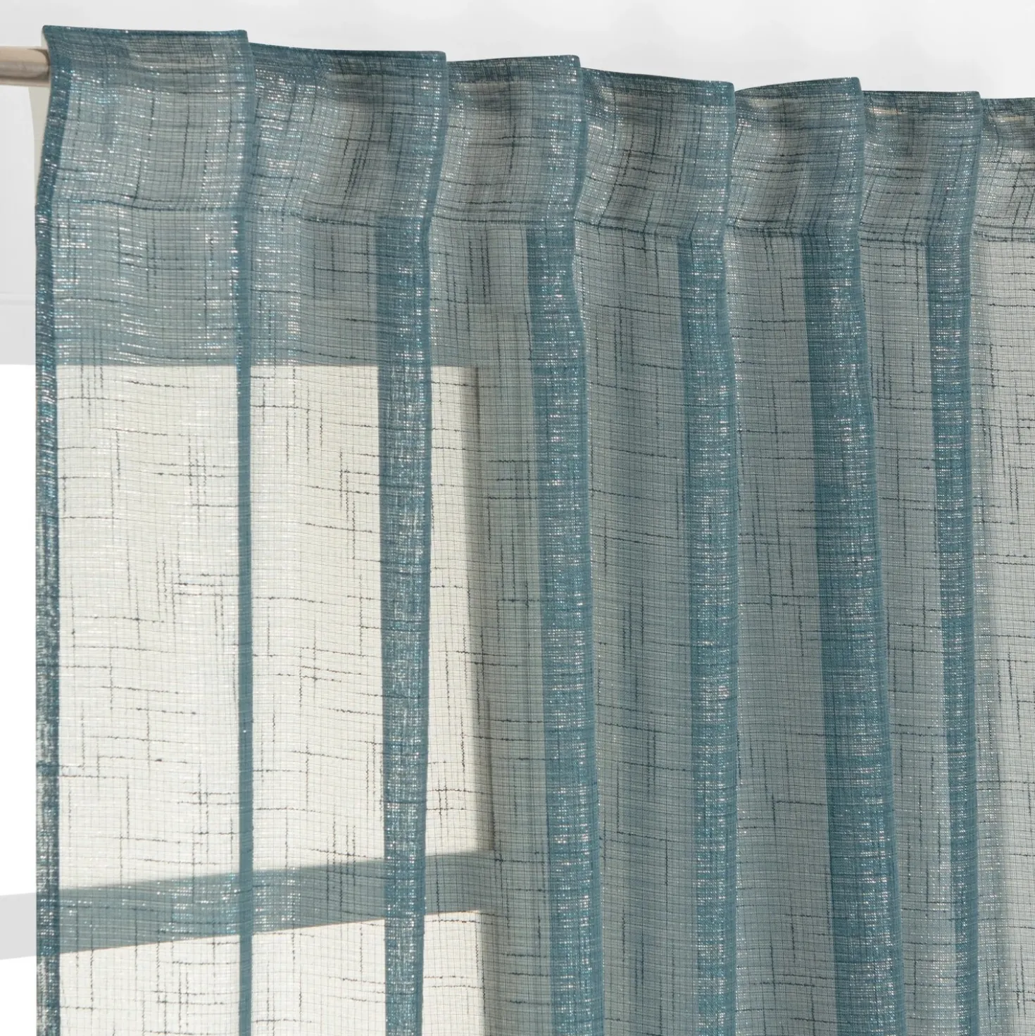 Tenda arredo Elaura L 140 x H 280 cm blu petrolio