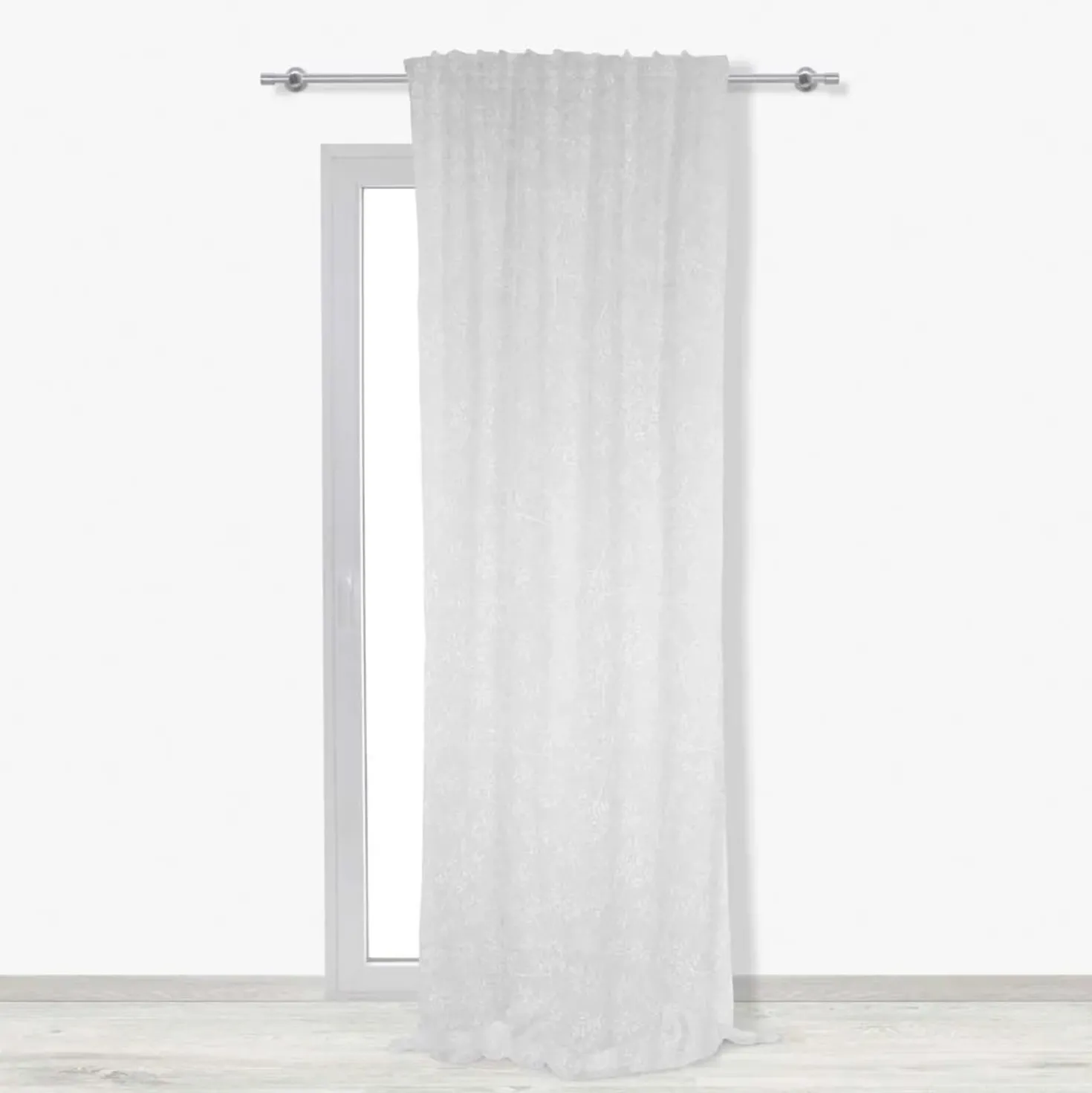 Tenda arredo Essen bianco 140x300 fett. + pass. nasc.