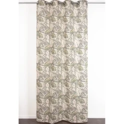 Tenda arredo Natalia L 135 x H 280 cm ecrù con fantasia